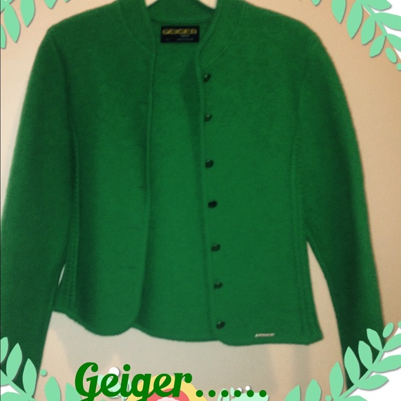 Geiger Sweater in kelly green sz42