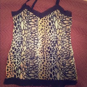 Animal print tank