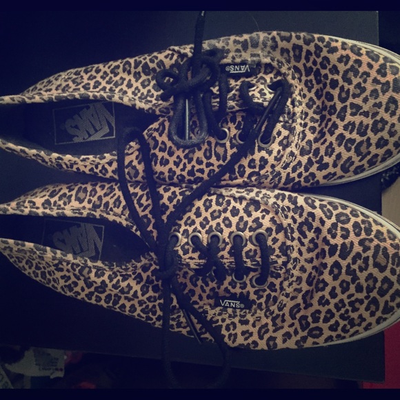 Cheetah print vans