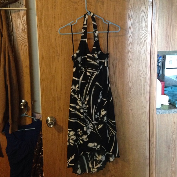 Halter Top Hi-Low Dress