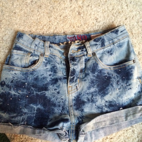 High Waist sparkly shorts