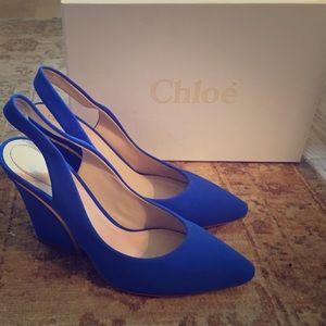 Chloe Morella Court heels - royal blue - 39.5