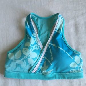 Lululemon Tiffany Blue Floral Bra