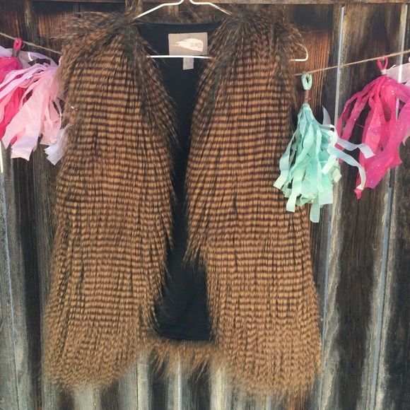 Faux (fake) fur vest