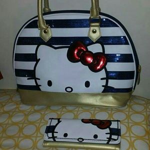 Hello Kitty American Stripe Purse & Wallet