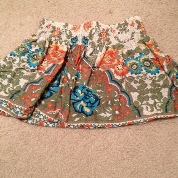 Super short bohemian skirt.