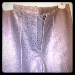 Wilson leather pants, periwinkle blue