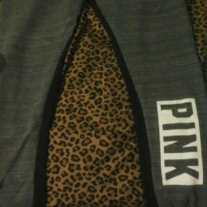 VS gym pant Capri Marled grey with black lining