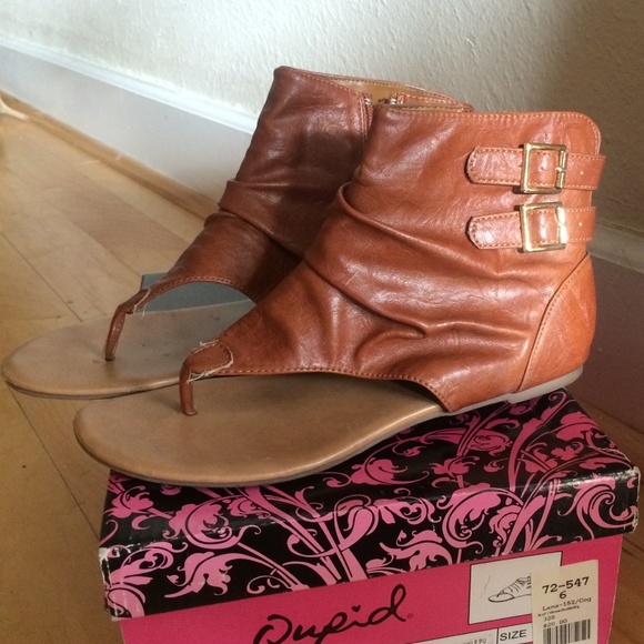 Brown Cognac Sandals