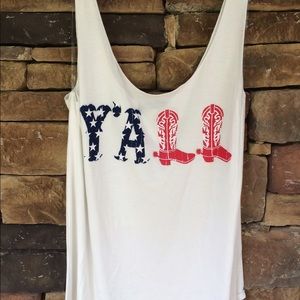 Patriotic yall tank