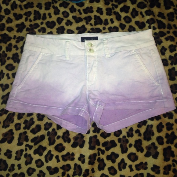 lavender ombré shorts from American eagle.