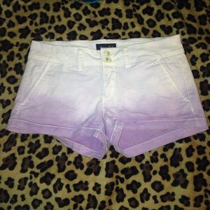 lavender ombré shorts from American eagle.