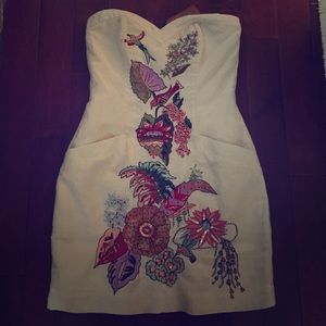 french connection strapless dress