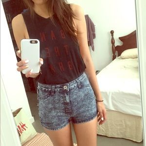 BNWT American Blue high waisted denim shorts