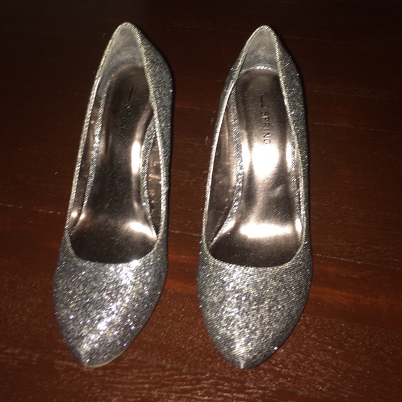 Silver Sparkle Shoes