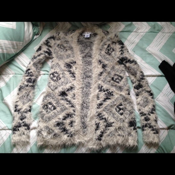 Fuzzy cardigan
