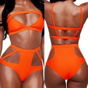 High waisted bathing suit