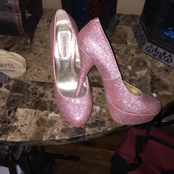 Pink glitter Steve Madden