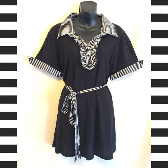 Plus Size Rockabilly Pin Up Secretary Blouse 3X - Picture 1 of 4