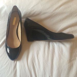 Louise et Cie Black Patent Wedge Heels