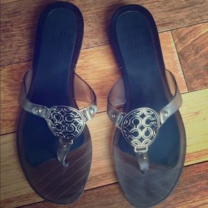 Coach flat sandals