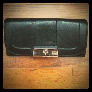 Leather coach wallet