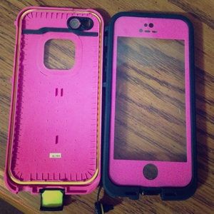 Pink lifeproof iPhone 5 case!
