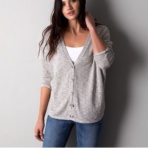 NWT cream American eagle button up cardigan
