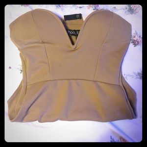 Boohoo plunge v body suit