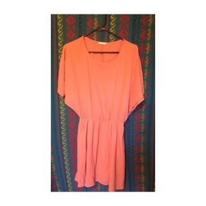 Everly Peach Dress Top