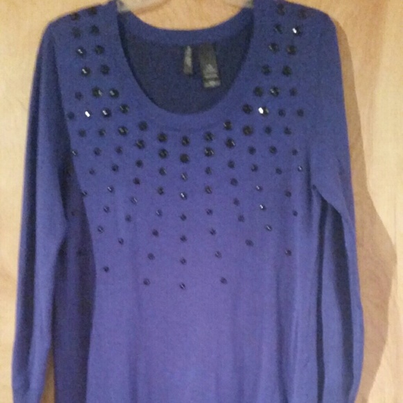 Blue light sweater dress large