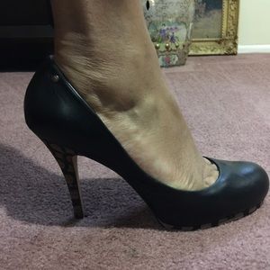 Black coach heels