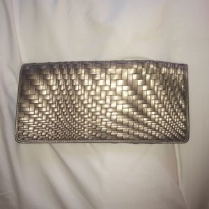 Cole Haan Metallic Taupe Clutch
