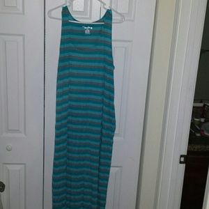 Stripped maxi dress