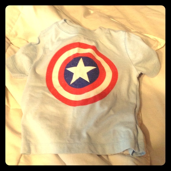 Baby Captain America t-shirt - Picture 1 of 4