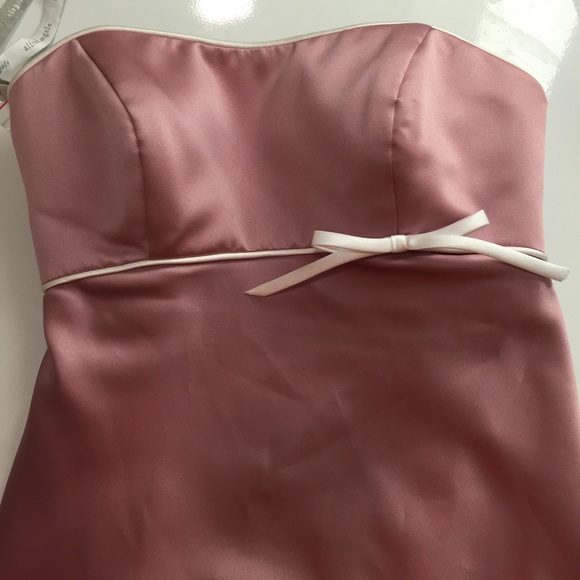 Alfred Angelo Bridesmaid Pink Dress 2 - Picture 2 of 3