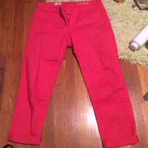 Pink Gap legging jean capris