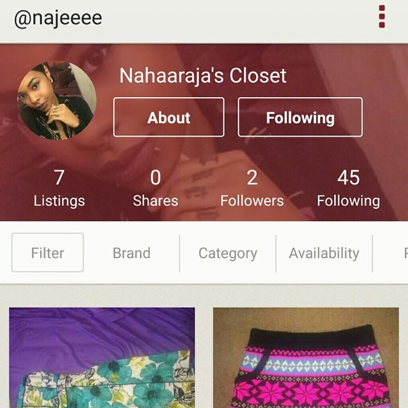 Please follow @najeeee & welcome her to Poshmark!