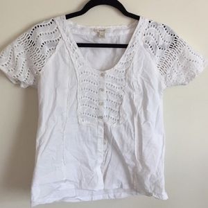 J crew eyelet shirt RESERVED