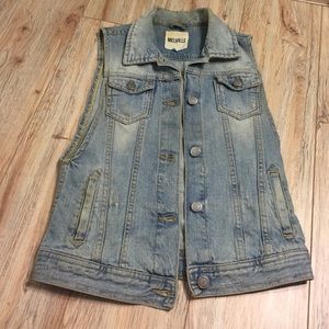 Brandy Melville button down denim vest