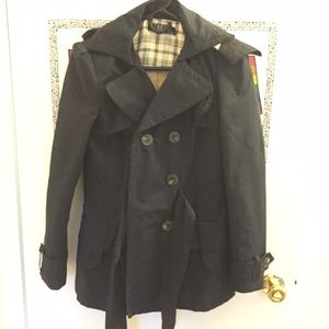 Zara navy pea coat