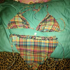Victoria  secret  plaid bikini