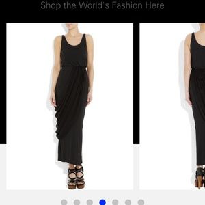 Alice and Olivia black maxi dress in size xs