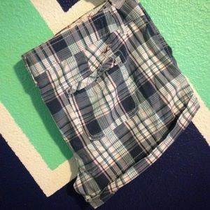 Plaid Hollister shorts