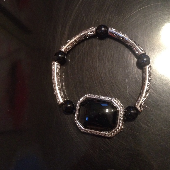 Black and designed bracelet
