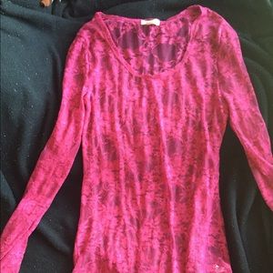 Magenta lace top from Zenana Outfitters