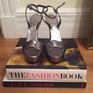 Valentino High Heel Silver Sandal, Size 40 Valentino High Heel Silver Sandal, Size 40