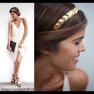 Gold leaf headband