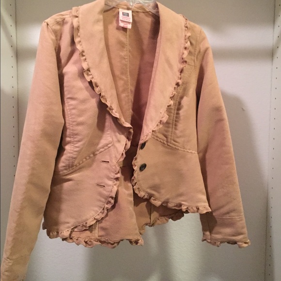 Two Blazers, one tan the other dark brown