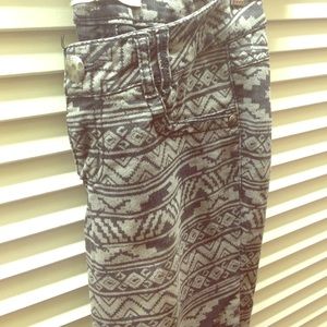 Denim Tribal Twerk Pants